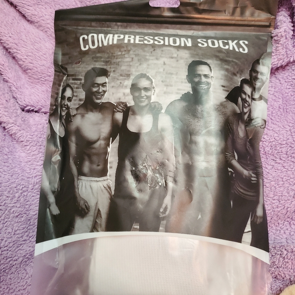 Compression Socks - Black - Unbranded - Pack Of 2, L/XL